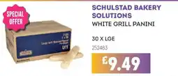 Bestway Schulstad bakery solutions white grill panini offer