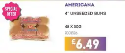 Bestway Americana 4" unseeded buns offer