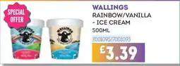 Bestway Wallings rainbow/vanilla ice cream offer