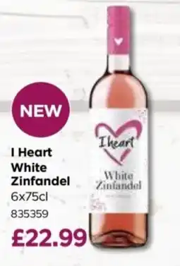 Bestway I Heart White Zinfandel offer