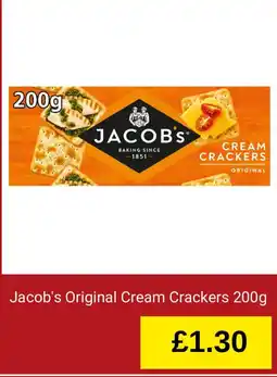 Homebase Jacob's original cream crackers offer