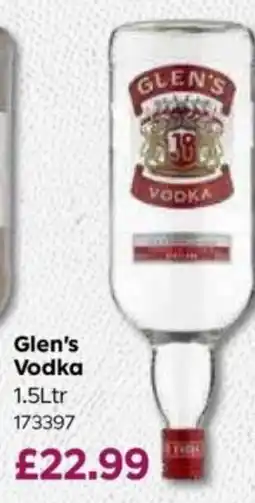 Bestway Glen's Vodka offer