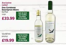 Bestway Dos Condores Sauvignon Blanc offer