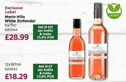 Bestway Marin Hills white zinfandel offer
