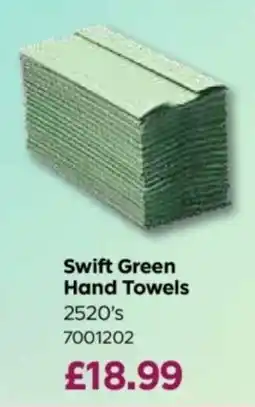 Bestway Swift Green Hand Towels offer