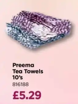 Bestway Preema tea towels offer