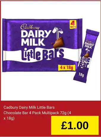 Cadbury dairy milk little bars