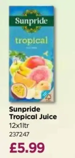 Bestway Sunpride tropical juice offer