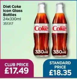 Bestway Diet Coke Icon Glass Bottles offer