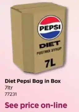 Bestway Diet Pepsi postmix syrup offer