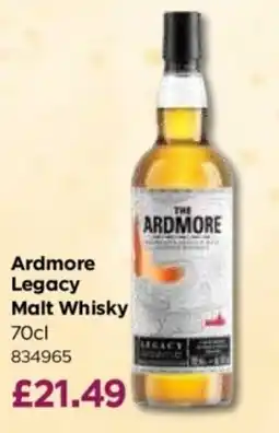 Bestway The Ardmore Legacy Malt Whisky offer