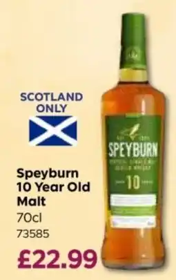 Bestway Speyburn malt 10 Year Old offer