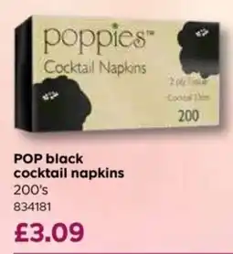 Bestway Poppies cocktail napkins offer
