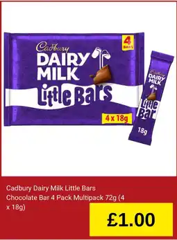 Homebase Cadbury dairy milk little bars offer