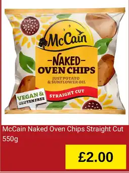 Iceland McCain Naked Oven Chips Straight Cut offer