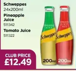 Bestway Schweppes pineapple juice offer