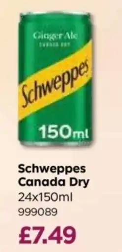 Bestway Schweppes canada dry ginger ale offer