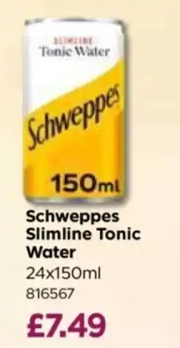 Bestway Schweppes slimline tonic water offer