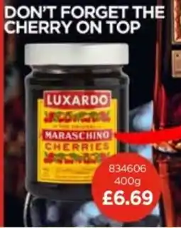 Bestway Luxardo maraschino cherries offer