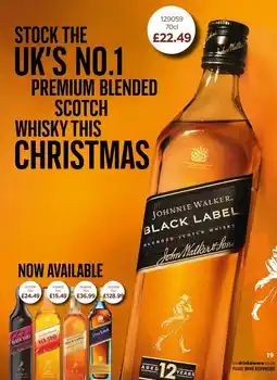 Bestway Johnnie Walker Black Label offer