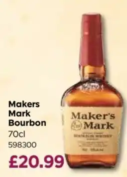 Bestway Maker's Mark Bourbon offer