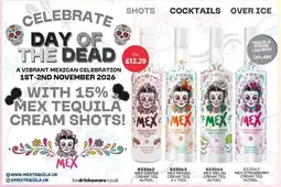 Bestway Mex tequila cream shots offer