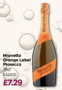 Bestway Mionetto orange label prosecco offer