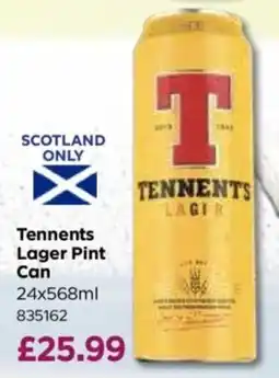 Bestway Tennents lager pint can offer