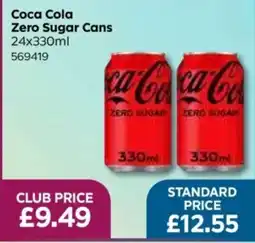 Bestway Coca Cola Zero Sugar Cans offer