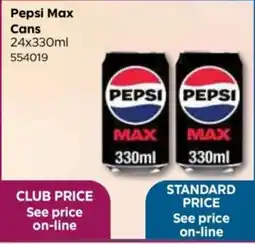 Bestway Pepsi Max Cans offer