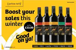 Bestway Yellow tail red wine offer