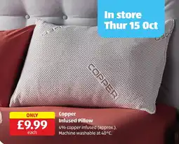 Aldi Copper Infused Pillow offer