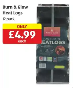 Aldi Burn & Glow heat logs offer