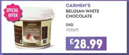 Bestway CARMEN'S BELGIAN WHITE CHOCOLATE offer