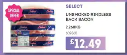 Bestway Select Unsmoked Rindless Back Bacon offer