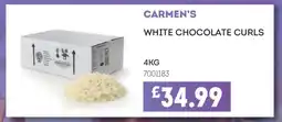 Bestway CARMEN'S WHITE CHOCOLATE CURLS offer