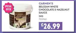 Bestway CARMEN'S BELGIAN WHITE CHOCOLATE & HAZELNUT SAUCE offer