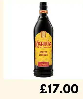 Kahlua coffee liqueur