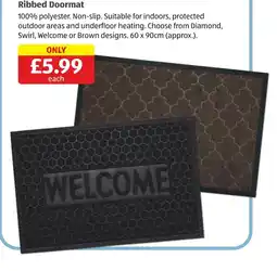 Aldi Ribbed Doormat offer