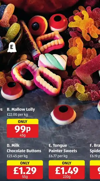 Aldi Tongue Painter Sweets offer