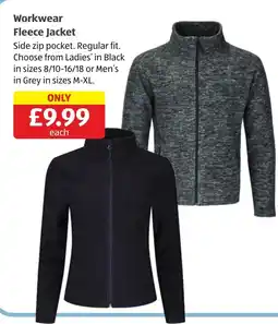 Aldi Workwear Fleece Jacket offer