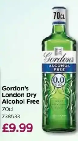Bestway Gordon's London Dry Alcohol Free offer