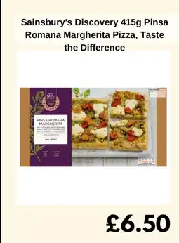 Sainsbury's Sainsbury's discovery pinsa romana margherita pizza, taste the difference offer