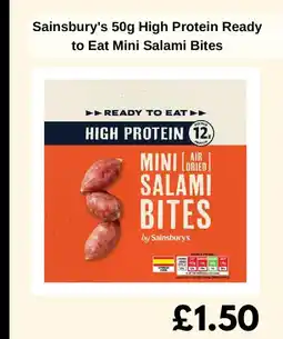 Sainsbury's Sainsbury's high protein ready to eat mini salami bites offer