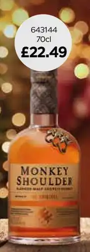 Bestway Monkey Shoulder offer