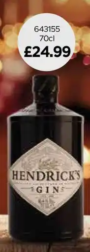 Bestway Hendrick’s Gin offer