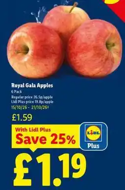Lidl Royal Gala Apples offer
