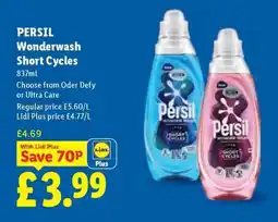 Lidl PERSIL Wonderwash Short Cycles offer