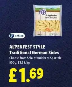 Lidl ALPENFEST STYLE Traditional German Sides offer