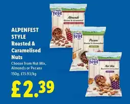 Lidl ALPENFEST STYLE Roasted & Caramelised Nuts offer